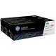 Toner laser Cyan / Magenta / Jaune CF371AM Original pour HP