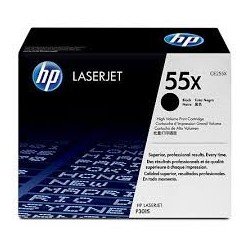 noir toner laser 55X origine pour HP Laserjet MFPM521dw/P3015n CE255X