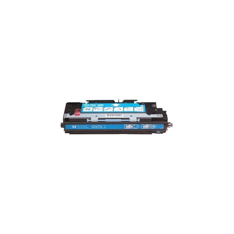 cartouche de toner laser cyan compatible HP Color Laserjet 3550 Q2671A