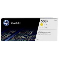 toner laser Jaune 508A pour HP Laserjet MFPM577c original HP CF362A