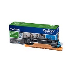 Toner laser Cyan TN247C Original pour Brother MFCL3770CDW