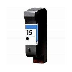 Cartouche jet d'encre noir PREMIUM Compatible HP N°15 C6615A