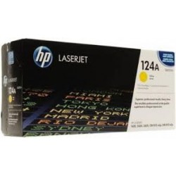 Cartouche toner laser Jaune N°124A HP Color 2605dtn origine Q6002A