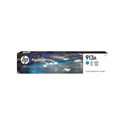 cartouche encre cyan N°913a origine pour HP Pagewide pro 452dn F6T77AE