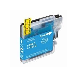 cartouche cyan compatible pour imprimante DCP185C Brother LC1100C