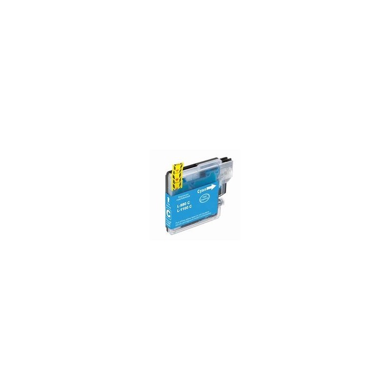 cartouche cyan compatible pour imprimante DCP185C Brother LC1100C