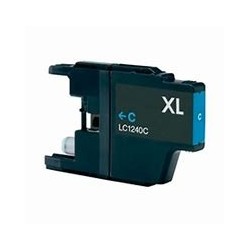 BROTHER (LC-1240C) Cartouche jet d'encre Cyan pour DCP-J / MFC-J COMPATIBLE.