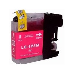 cartouche jet d'encre rouge compatible MFCJ870DW Brother LC123M/LC121M