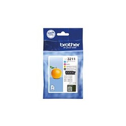 Pack 4 cartouches d'encre DCPJ572dw origine Brother LC3211VAL