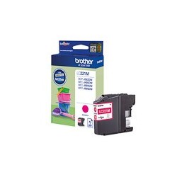 BROTHER (LC-221M) Cartouche jet d'encre Magenta pour DCP-J & MFC-J ORIGINALE.