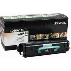 Cartouche toner Noir imprimante E260d / E260dn origine Lexmark E260A11E