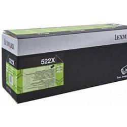 cartouche Laser Noir 522X Lexmark MS812dn / MS811n d'origine 52D2X00