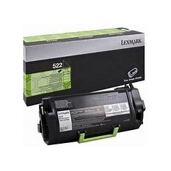 cartouche laser 522 noir Lexmark MS810 / MS812 / MS811 origine 52D2000