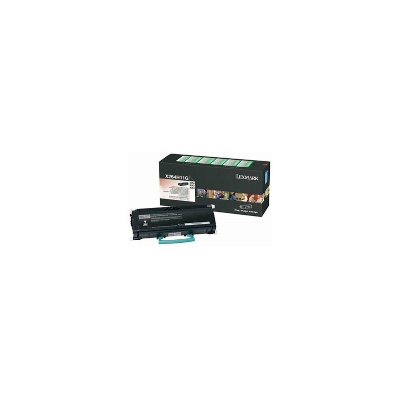 Cartouche toner laser noir origine imprimante Lexmark X364dw X264H11G