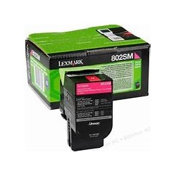 Cartouche 802SM laser rouge Lexmark CX510de d'origine 80C2SM0