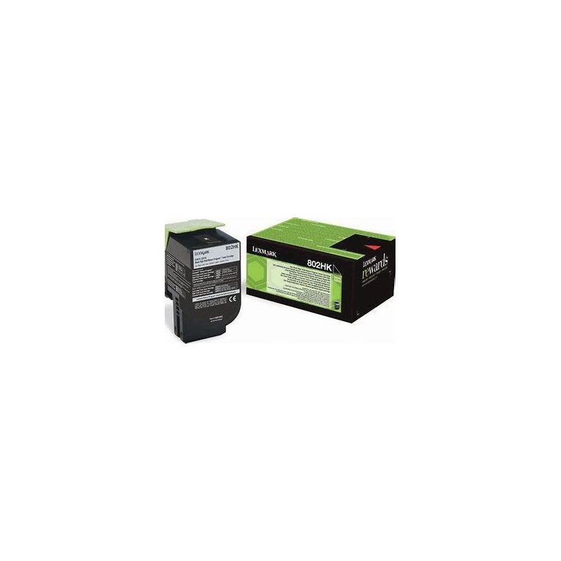 Cartouche 502XK laser Noir imprimante CX510 Lexmark d'origine 80C2XK0