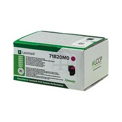 Toner laser Magenta 71B20M0 Original pour Lexmark