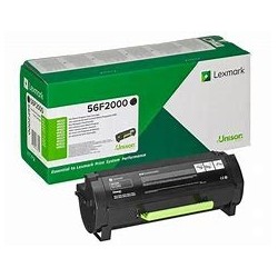 Toner laser Noir 56F2000 Original pour Lexmark