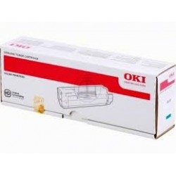 cartouche de toner laser cyan d'origine imprimante Oki C610n 44315307