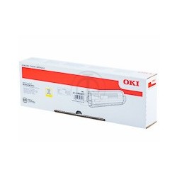 Cartouche toner laser jaune pour Oki MC853dnct origine 45862837