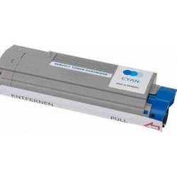 cartouche de toner laser C612n cyan compatible Oki 46507507