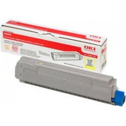 Toner laser jaune Marque Constructeur OKI 43487709