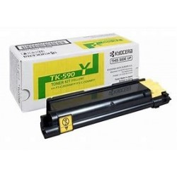 Cartouche toner laser jaune origine Kyocera Ecosys P6026cdn TK590Y