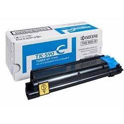 Cartouche toner laser cyan origine Kyocera Ecosys M6526cdn TK590C