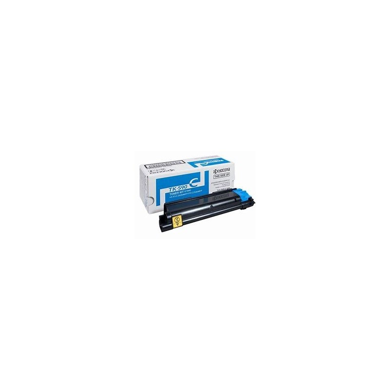 Cartouche toner laser cyan origine Kyocera Ecosys M6526cdn TK590C