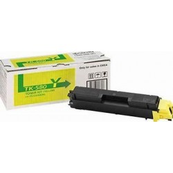 Cartouche toner laser jaune origine Kyocera Ecosys FSC5150 TK580Y