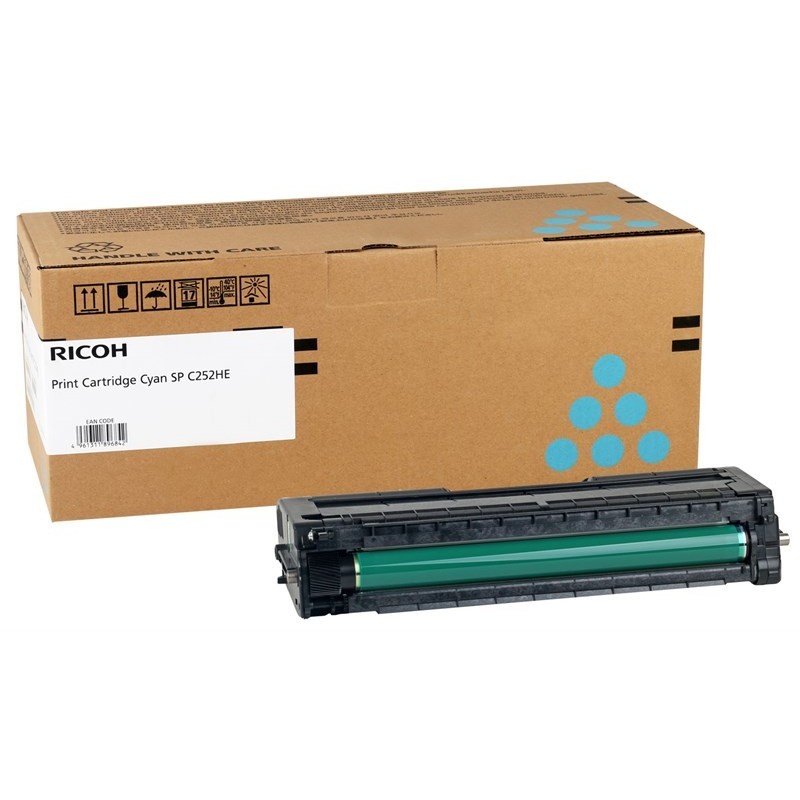 toner bleue laser origine pour Ricoh Aficio SPC262dnw 407532