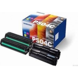 Pack 4 toner Noir et Couleurs P504C origine Samsung SLC1860fw SU400A