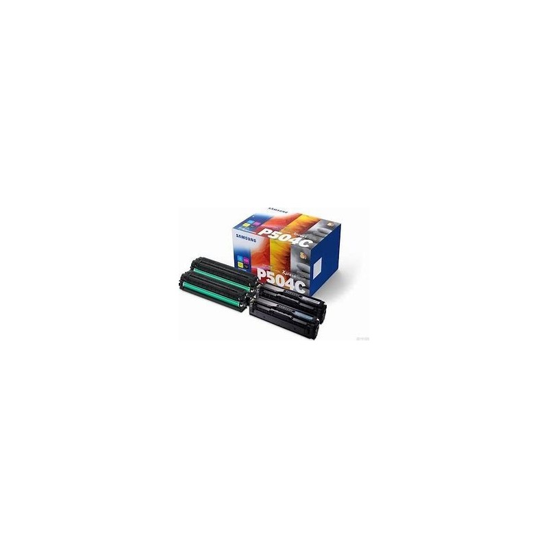 Pack 4 toner Noir et Couleurs P504C origine Samsung SLC1860fw SU400A