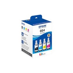 recharges ET664 Epson Ecotank  L121/L361/ET1400/L1455 origine T664640