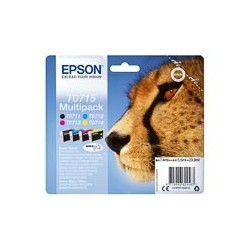 Cartouche jet d'encre Noir / Cyan / Magenta / Jaune Gamme Marque Constructeur ® Epson C13T07154010