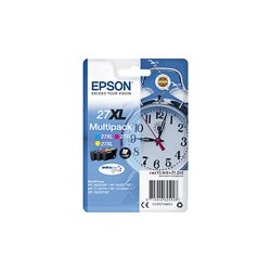 Pack cartouche couleur 27XL origine EPSON Workforce WF3620wf T27154012