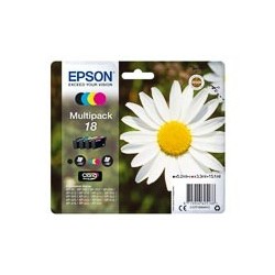 Pack cartouches N°18 encre origine EPSON Home XP205 / XP30 T18064012