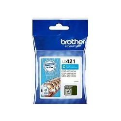 Cartouche jet d'encre Cyan LC421C Original pour BROTHER