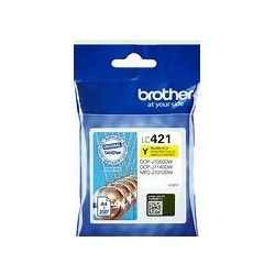 cartouche encre Jaune pour imprimante Brother DCPJ1050DW origine LC421Y