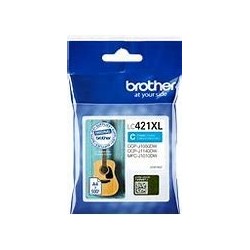 cartouche Cyan XL jet d'encre pour Brother MFCJ1010DW origine LC421XLC