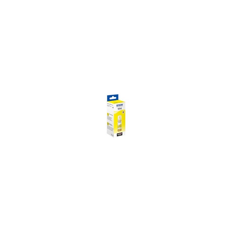 Recharge jet d'encre jaune N°114 origine EPSON Ecotank ET8550 T07B440