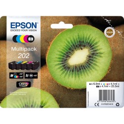 Pack 5 cartouches N°202 encre origine Epson Premium XP6100 T02E74010