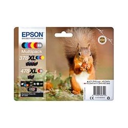 Pack 6 cartouches 378XL et 478XL encre origine XP15000 EPSON T379D4010