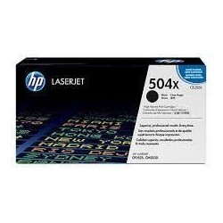 toner laser Noir N°504X pour HP Color Laserjet CP3525dn origine CE250X