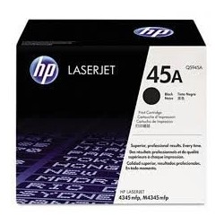 cartouche toner laser noir N°45A origine HP Laserjet M4545 MFP Q5945A