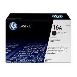 Cartouche toner laser noir 16A origine HP Laserjet 5200tn/5200l Q7516A