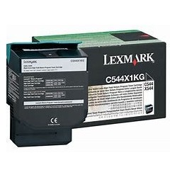 Cartouche toner laser Noir LEXMARK C544dw / C544n origine C544X1KG