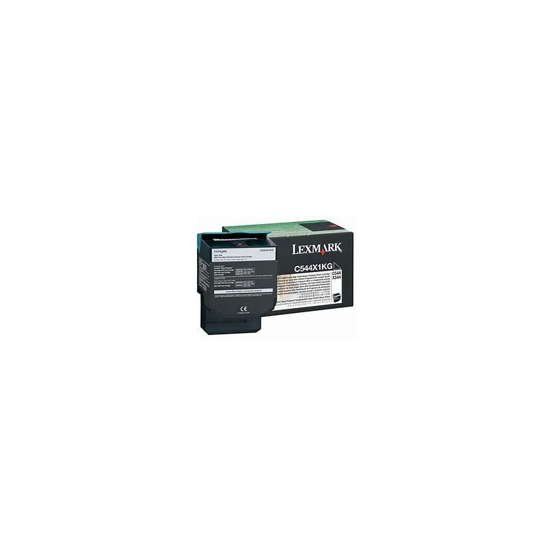 Cartouche toner laser Noir LEXMARK C544dw / C544n origine C544X1KG