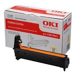 tambour laser couleur jaune origine pour Oki C5950n 43870021