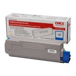 cartouche de toner laser cyan origine imprimante Oki MC560dn 43865723